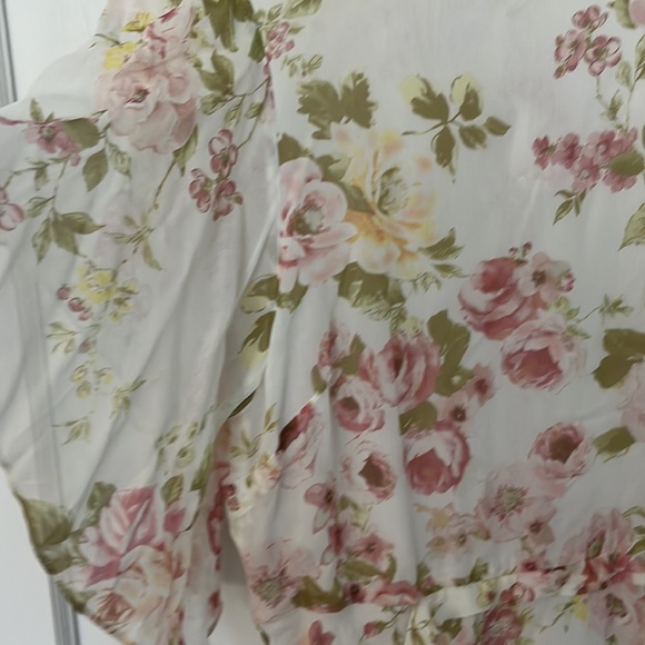 Pink green floral summer dress - Picture 3 of 6